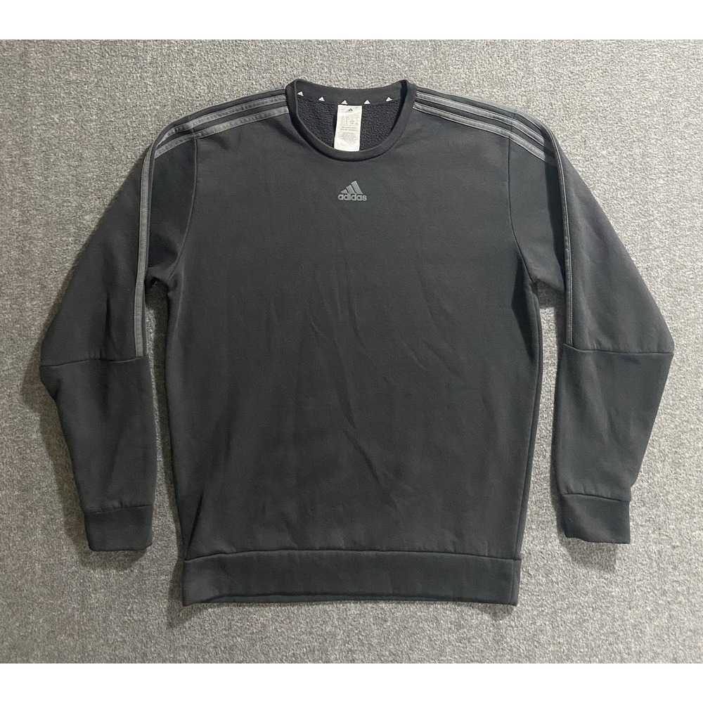 Adidas Black Crewneck Sweater Center Logo Size L